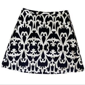 J Crew Skirt A Line Full Black and White Size 10